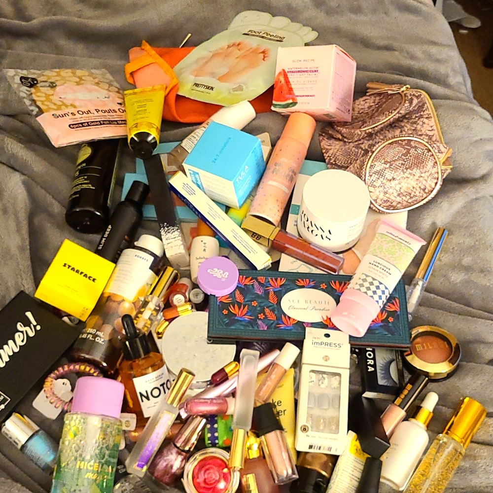 Mass makeup haul unused mixed bag